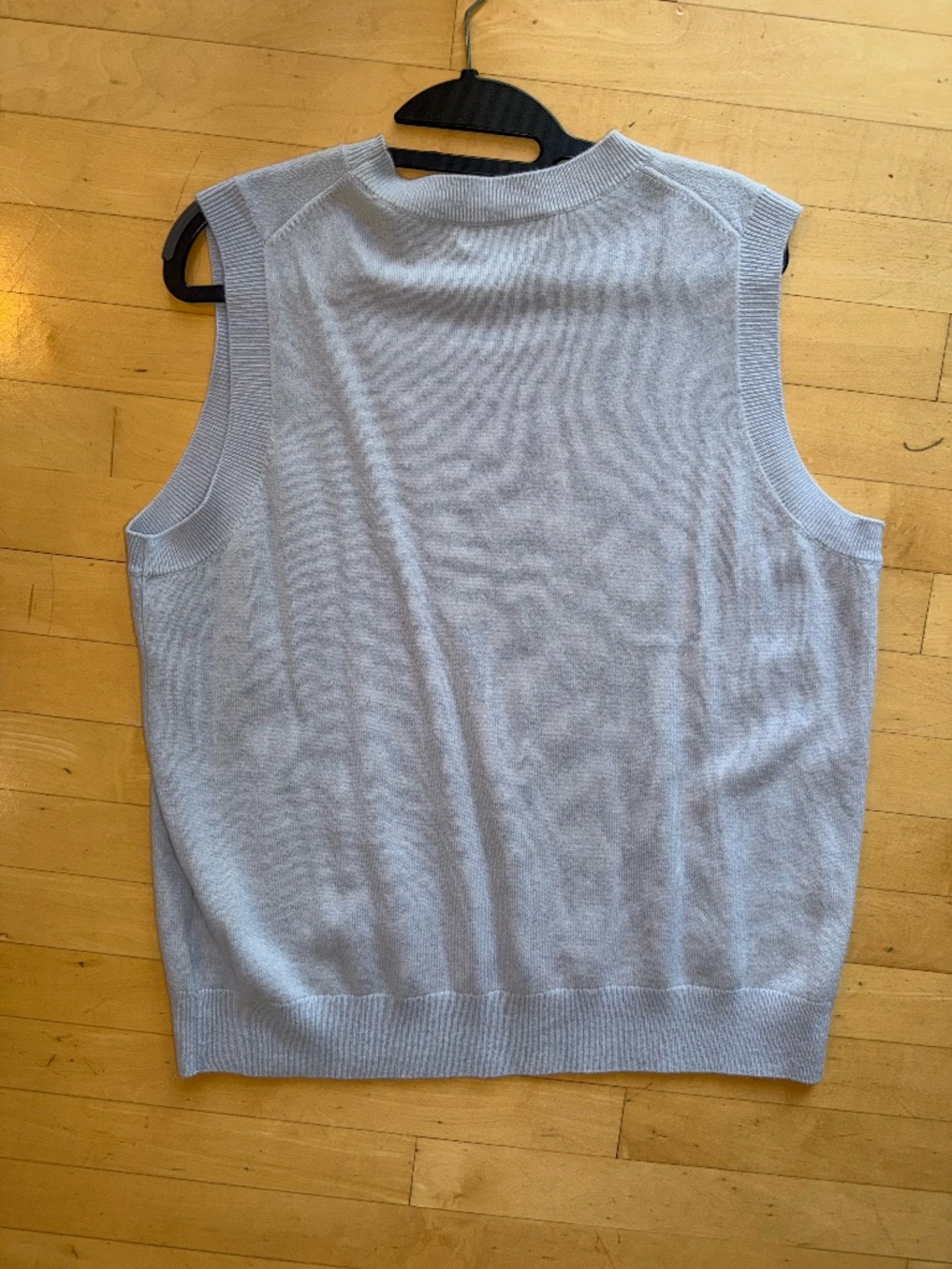 Nordstrom Cashmere light blue sleeveless shell/sweater, XL GP1538 - Picture 3 of 3